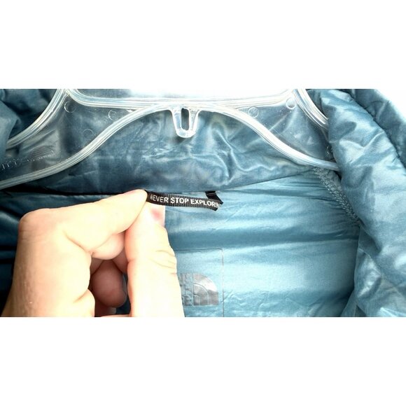 Men’s The North Face Thermoball Full Zip Long Sleeve Quilted Puff Green Jacket S - Picture 15 of 15